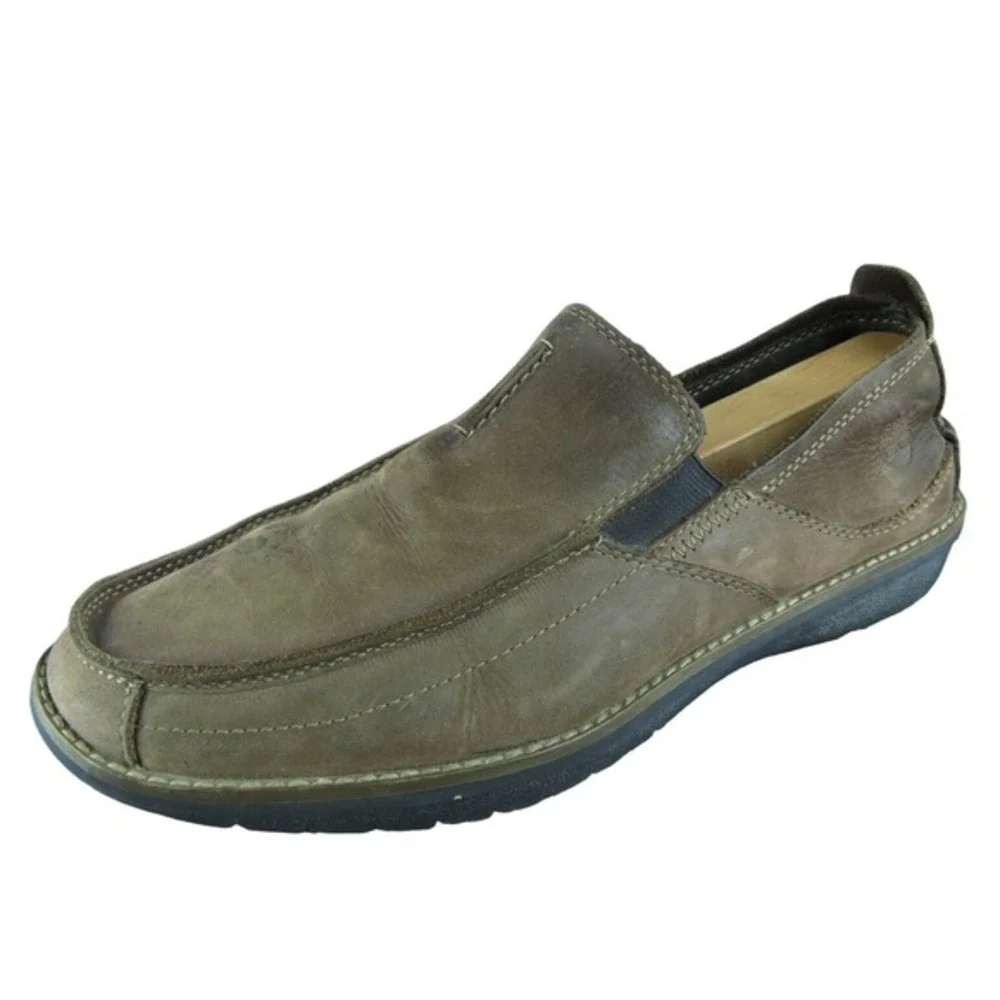 Timberland Earthkeeper Anti Fatigue‎ Men Slip-On Sz 9 Medium Brown Leather